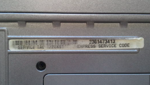 scratched up barcode label