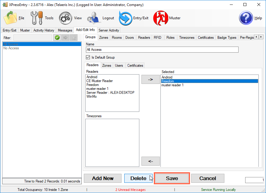 XPressEntry Group Tab