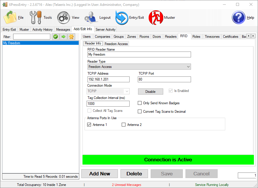 XPressEntry RFID Tab Enabled
