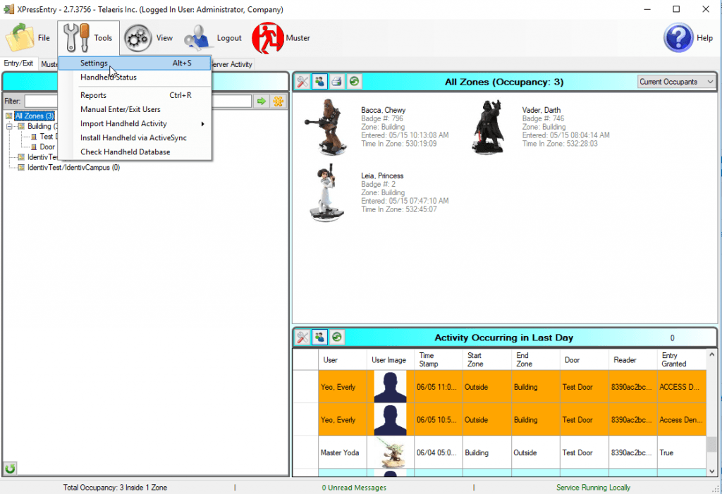 XPressEntry Settings