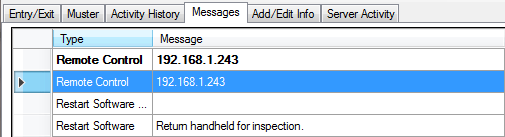 xpressentry read a messages tab