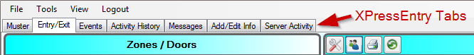 xpressentry tabs