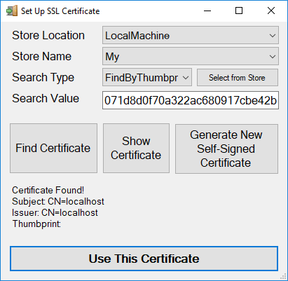 xpressentry certificate