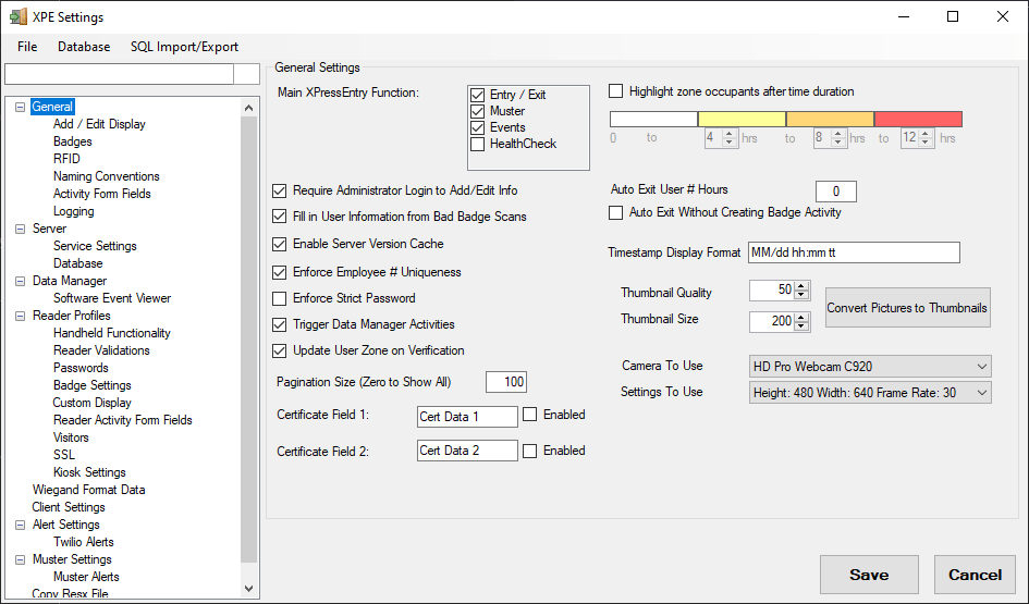 General Settings