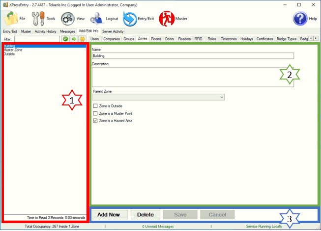 xpressentry add edit sub tabs