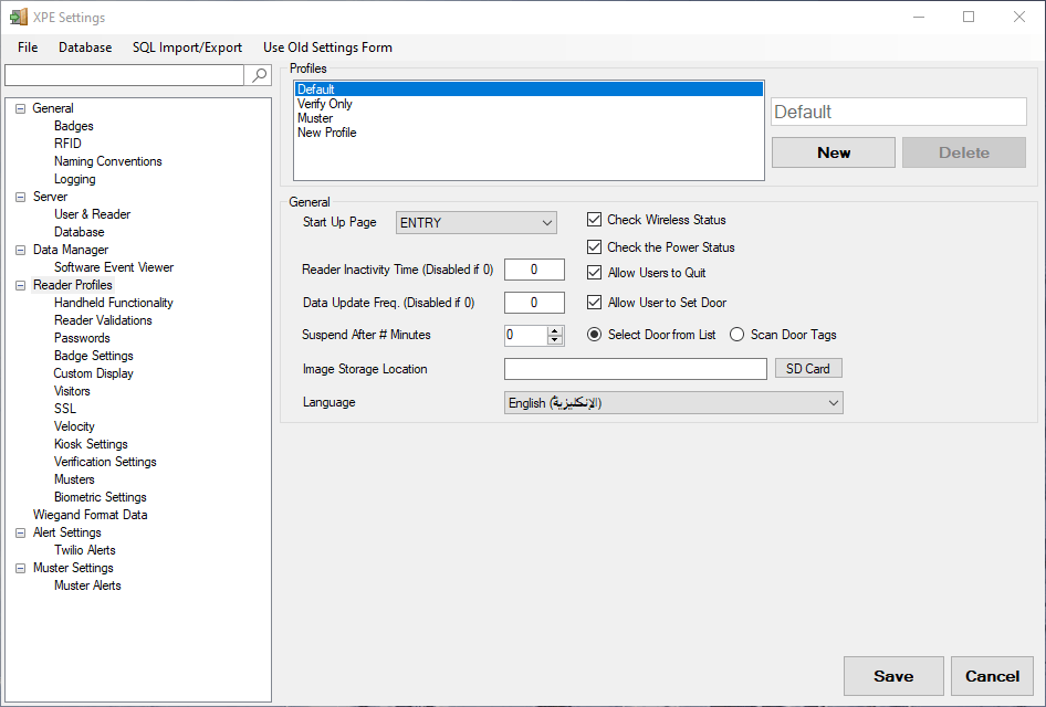 xpressentry reader profiles