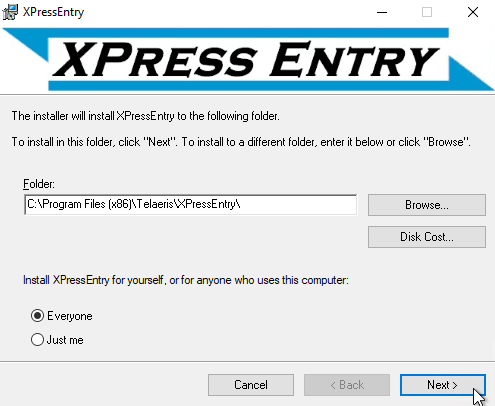 uninstall xpressentry