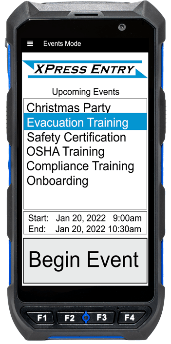 XPressEntry Events mode
