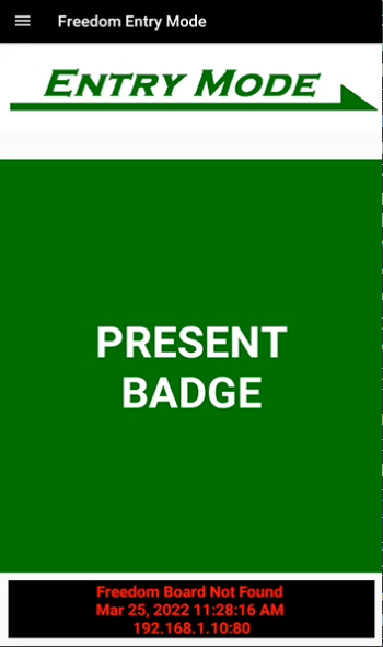 Freedom Board Not Connected