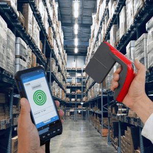 handheld rfid scanners in a warehouse