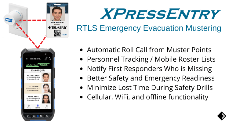 RTLS Emergency Evacuation Mustering with HID