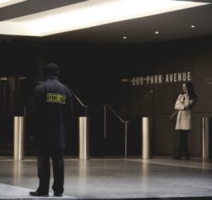 security guard at a corporate space