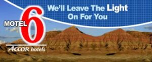 Motel 6 - We'll Leave the Light on for you.