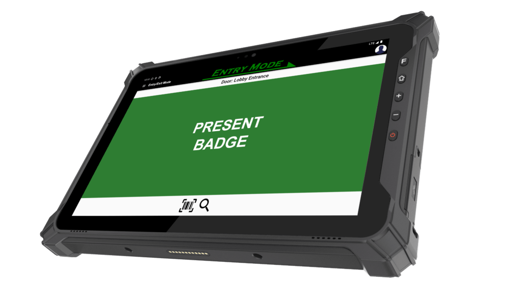 rugged tablet badge reader for mobile access control