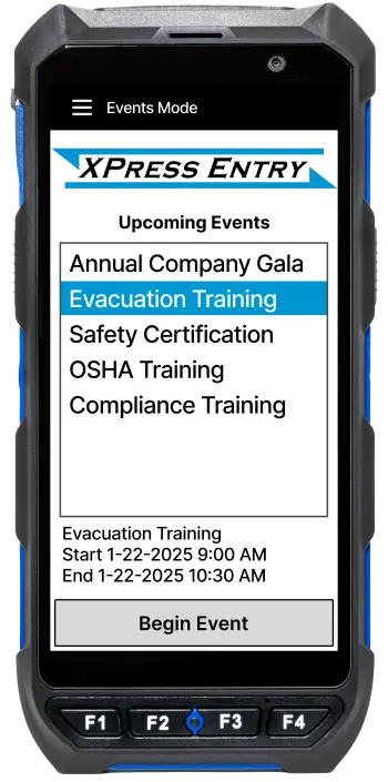 XPressEntry Events Mode