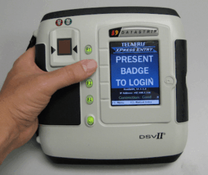 handheld datastrip device with xpressentry